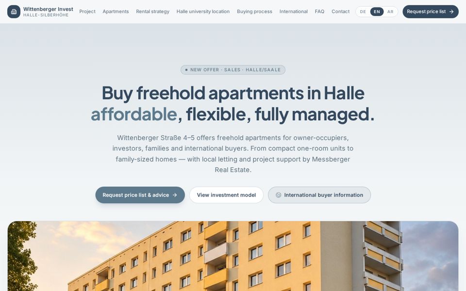Wittenberger Invest — Screenshot